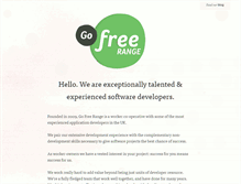 Tablet Screenshot of gofreerange.com